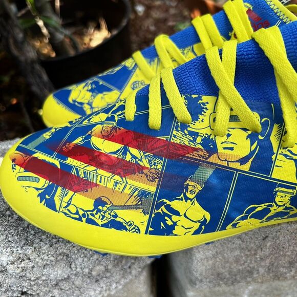 adidas x Cyclops Marvel Soccer Cleats X GHOSTED.3 MG GZ7558 Men's Size 9.5 🔥 - Picture 3 of 5
